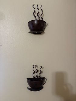 Coffee cups wall art