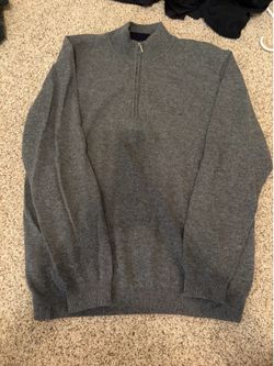 J. Hilburn men's large quarter zip sweater