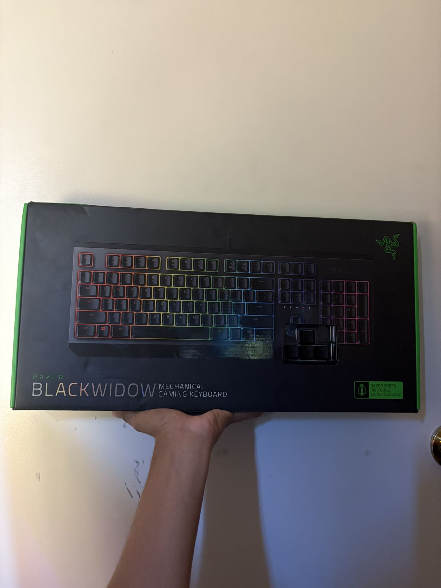 Razer Black With Rainbow RBG BlackWidow Keyboard