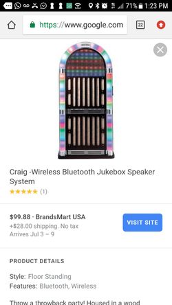 Craig juke box Bluetooth speaker