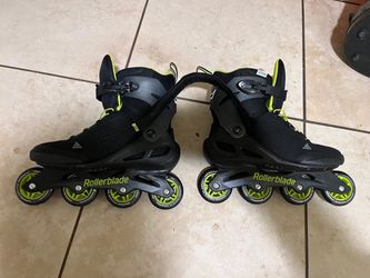 Rollerblade Inline Skates Black and Lime Green