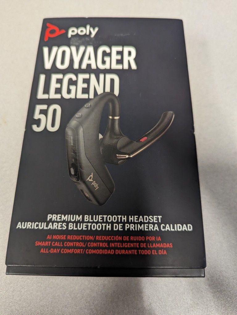 HP - Poly Voyager Legend 50 Wireless Noise Cancelling In-Ear Headset - Black