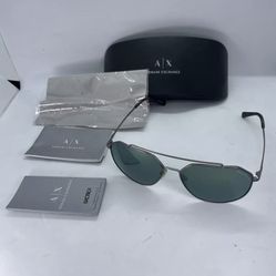 Authentic Armani Exchange AX 2023 Sunglasses 6088/6G 2023S Dark Gray Frame