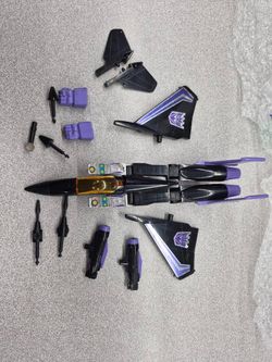 1984 Vintage G1 Transformers Starscream & Skywarp 100% COMPLETE Pre-Rub Takara