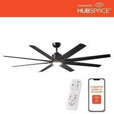 Kensgrove II 72 in. Smart Indoor/Outdoor Ceiling Fan with Remote Included Powered by Hubspace