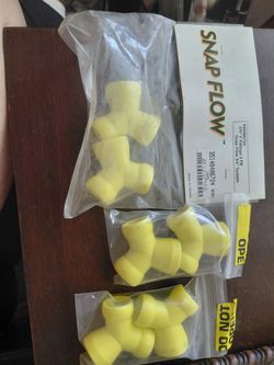 3 Packs Of Snap Flow Fittings 2 Per Pack New