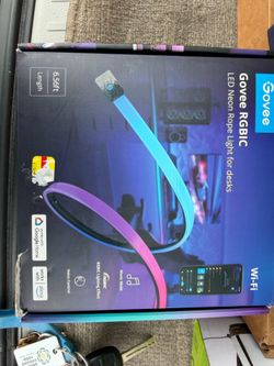 Govee RGBIC LED Neon Rope Light Strip, Wi-Fi App/Voice Control, 6.56ft