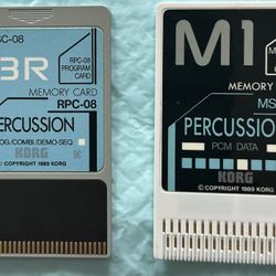 KORG M1 Percussion Set Cards