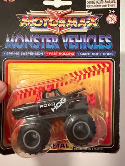 Vintage Motor Max Monster Vehicles "Road Hog" Die-Cast – New In Pack