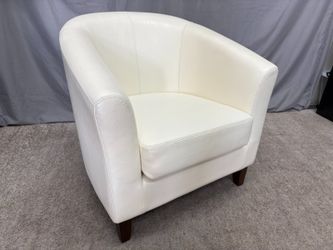 JASON FURNITURE Cream Leather Club Chair