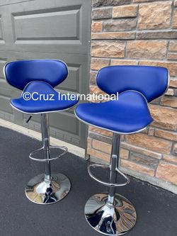 2 brand new blue bar stools bar stool chairs chair