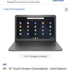 HP 14” Touch Screen Chrome book