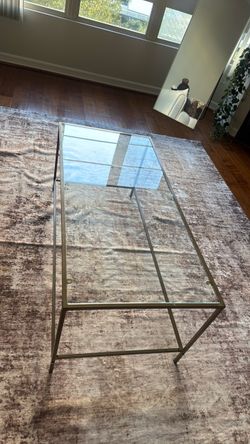 Gold Glass Coffee Table