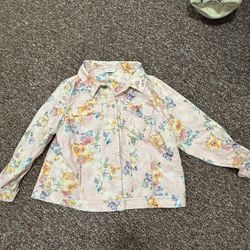 Floral Long Sleeve Blouse 1X