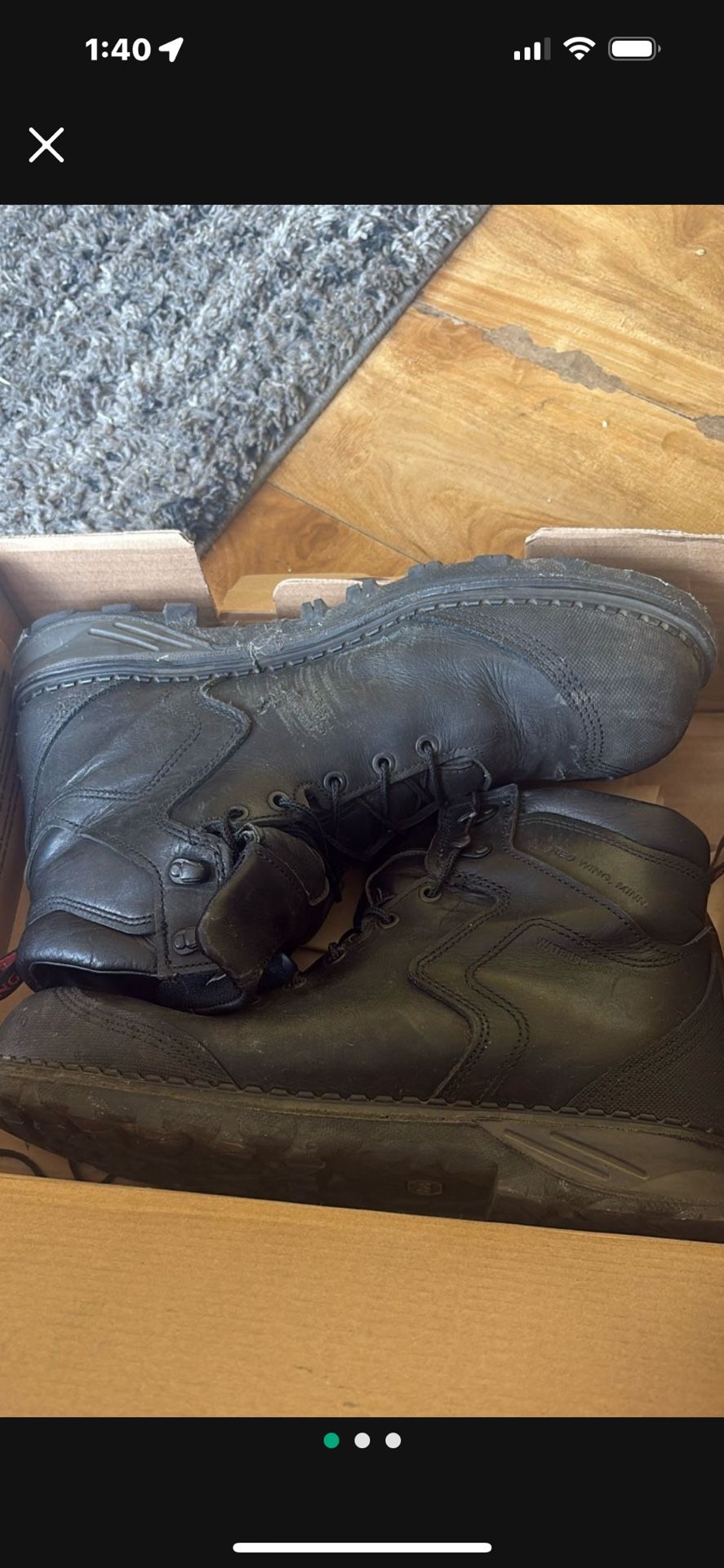 Red Wing Steel Toe Boots Size 13