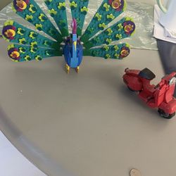 Legos. Vespa And Peacock 