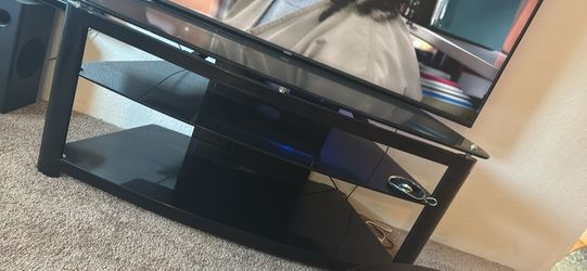 60 inch glass TV stand