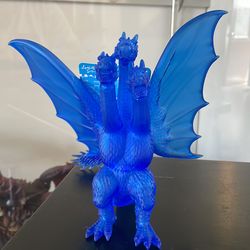 2018 Movie Monster 7" King Ghidorah Clear Blue Figure with TAG Godzilla Store