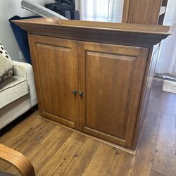 Solid Wood Entertainment Hutch