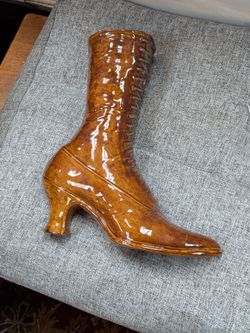 Ceramic Victorian Boot Figurine