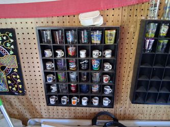 Glasses with display case