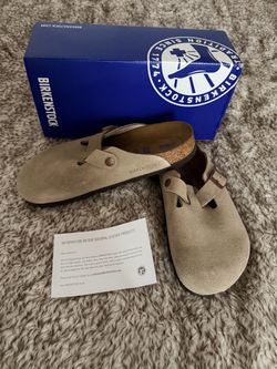Birkenstock Boston Suede Clogs