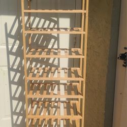 6ft Bamboo Shelf  12 Tier,   73H X 17w X12