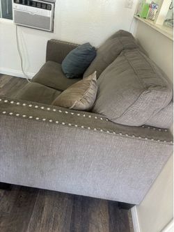Gray sofas and single sofa