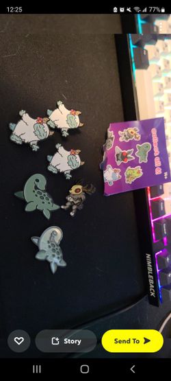 Cryptid Yeti And Nessi Enamel Pins