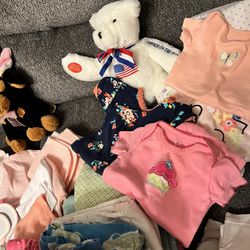 New Baby Girl Clothes And Blankets/ Everything  For 200