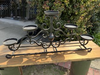 Black Iron Candle Holder