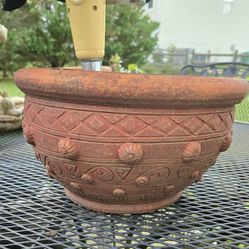 Half Moon Shaped Pottery Planter