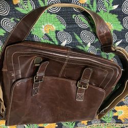 Leather DAKOTA MESSENGER Bag by Fossil