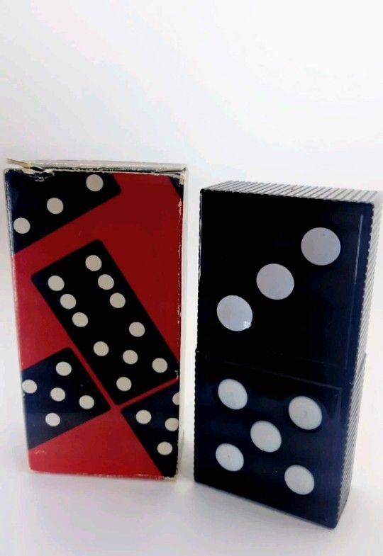 AVON Vintage Domino Decanter Everest After Shave 1.5oz. Bottle