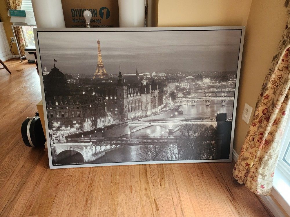 Paris Photo Canvas 55in By 39.5in