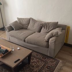 Ethan Allen Green Couch 