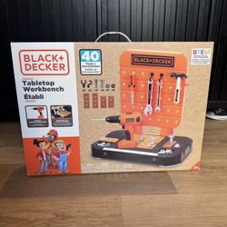 NIB Black And Decker Kids Table Top Workbench 