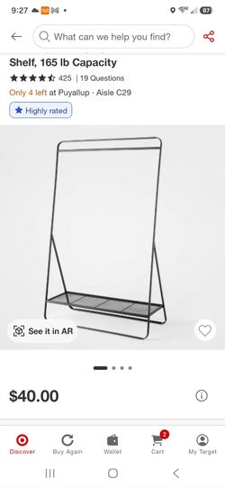 3 Garment racks like new $20 each