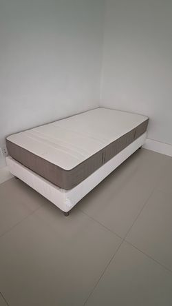 Twin mattress (IKEA) and base