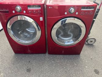 LG front load washer and electric dryer