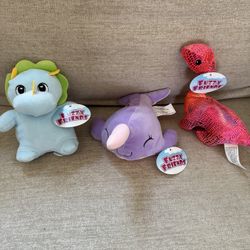 Fuzzy Friends Plush Stuffed Animal Set