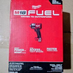 Milwaukee M18 Fuel Brushless Cordless Mid Torque 1/2in Impact Wrench. $190