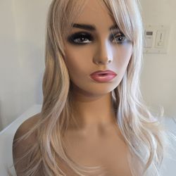 Brown Blonde Syn Wig 20in