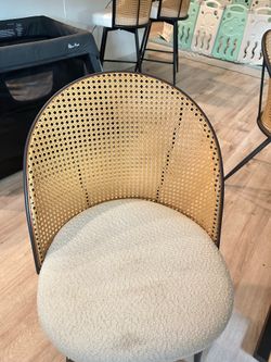 Rattan dining chairs
