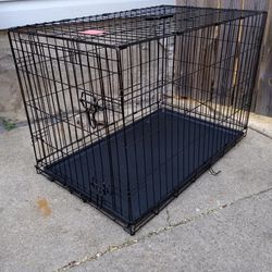 Medium Collapsible Metal Dog Cage 