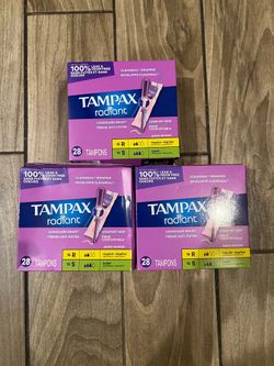 Tampax Radiant All For $20