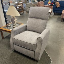 Brand New Gray Compact Swivel Rocker Recliner