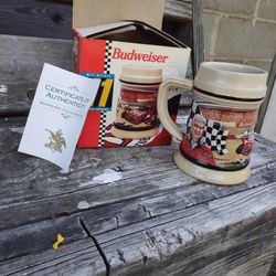 Budweiser Biee Elliott Jimmy Joshon Racing Mug 1993 Second In A Series