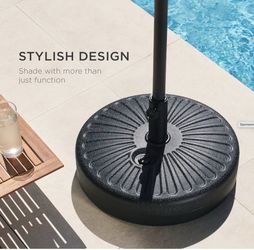 Fillable  Black Umbrella Base Stand