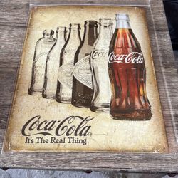 Coca Cola Metal Tin Sign Real Thing Coke Shop Home Garage Wall Decor #2252